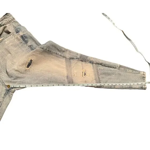 G-Star Raw Motac Deconstructed 3D High Rise Skinny Jean Light Wash Distressed 30 - Picture 16 of 16